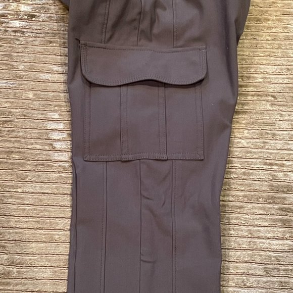 Fabulous Womans Brown Stretch Skinny Cargo pants Japanese Brand 22 Octobre Sz.4 - Picture 11 of 11